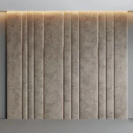 Dirty beige velvet panel